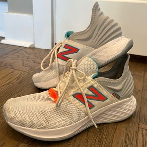 New Balance Women's Foam Roav V1 Running Shoe White/Vivid Coral/Light Cyclone 8